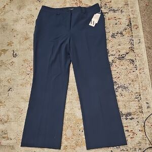 Worthington Navy Straight Leg Trousers